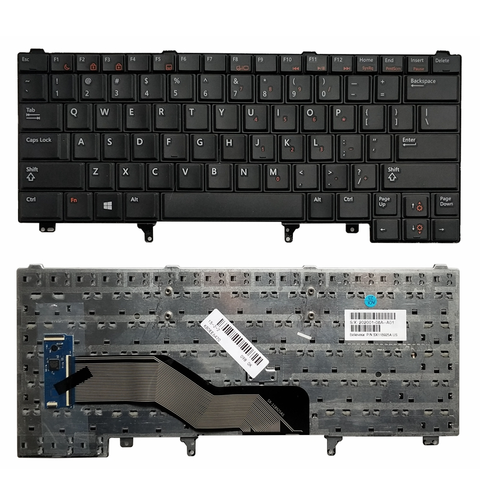 GZEELE – nouveau clavier américain pour Dell Latitude, anglais, sans pointe, pour modèles E5420, E5430, E6320, E6330, E6430 ► Photo 1/4