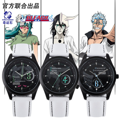 Montre de couleur blanche pour Espada Grimmjow Ulquiorra Neliel, personnage de dessin animé, étanche, Manga, rôle ichico, Action, cadeau ► Photo 1/6