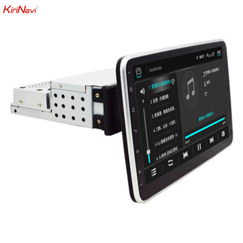 KiriNavi 10.1 pouces 1DIN pour Android 8.1 autoradio 360 degrés Rotation lecteur multimédia 1 + 16G 2.5D HD écran Navigation GPS ► Photo 1/6