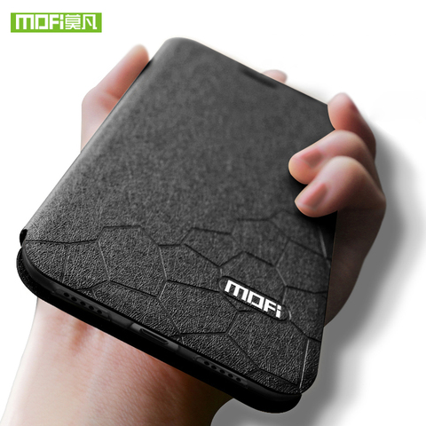 Coque à rabat en cuir et Silicone pour Xiaomi, étui Original résistant aux chocs, style business, Mofi 360, mi note 10 lite ► Photo 1/6