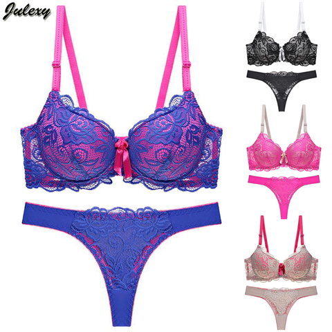 Julexy-ensemble de soutien-gorge en dentelle, nouvelle collection, soutien-gorge string, culotte en dentelle, style intime, soutien-gorge, nouvelle collection 2022, culotte ► Photo 1/6