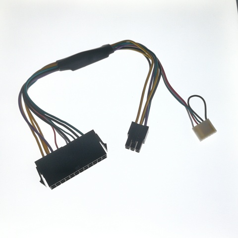 ATX PSU câble d'alimentation 24P à 6P 6 broches mâle Mini 6Pin connecteur pour HP ProDesk 600 G1 600G1 800G1 carte mère fil de conversion ► Photo 1/3