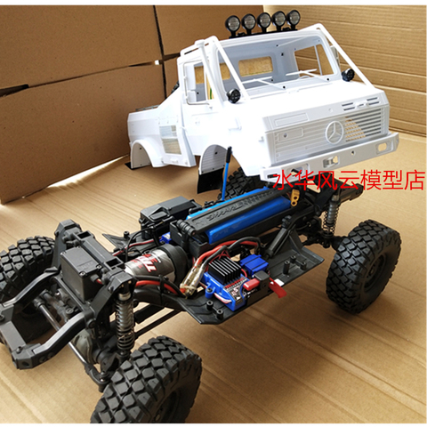 Kit de coque rigide pour rallye ABS, pour voiture à télécommande à 1/10 échelles, axiale SCX10 TRAXXASS TRX4 313, châssis de base de roues pour voiture à chenilles RC ► Photo 1/1