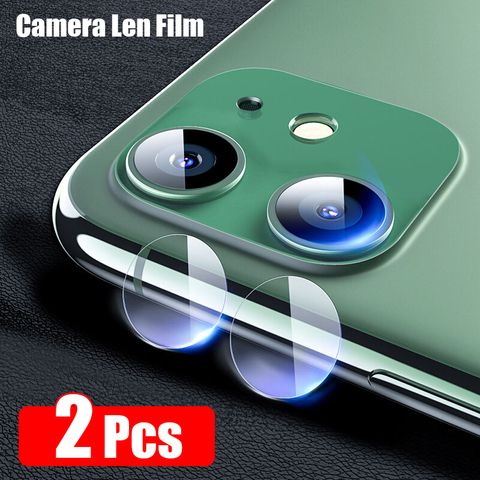 2 pièces/lot appareil photo Len verre pour Iphone 11 Pro Max X XR XS verre trempé clair dos Film de protection sur le I Phone 11Pro protecteur ► Photo 1/6