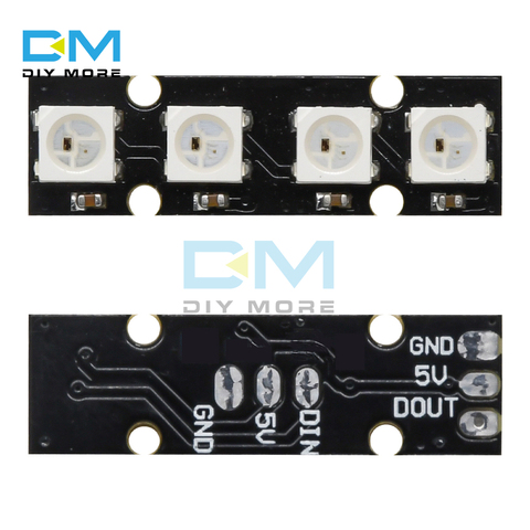 4 bits WS2812 5050 RGB lumière LED intégré en couleur piloté carte de développement pour Arduino NAZE32 F3 FLIP32 CC3D bricolage ► Photo 1/6