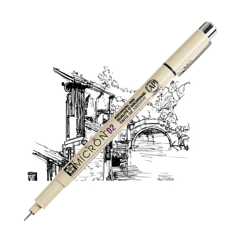 Sakura professionnel Pigma Art marqueur stylo pour dessin croquis Liner noir couleur encre brosse XSDK papeterie Animation Art A6922 ► Photo 1/6