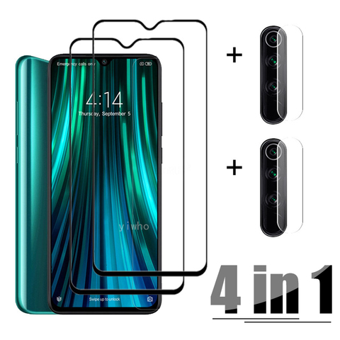 4in1 sur Redmi 8A verre de protection pour Xiaomi Redmi Note 8 Pro protecteur d'écran Xiomi Note8 T clair caméra Len Film Redmy 8 t Glas ► Photo 1/6