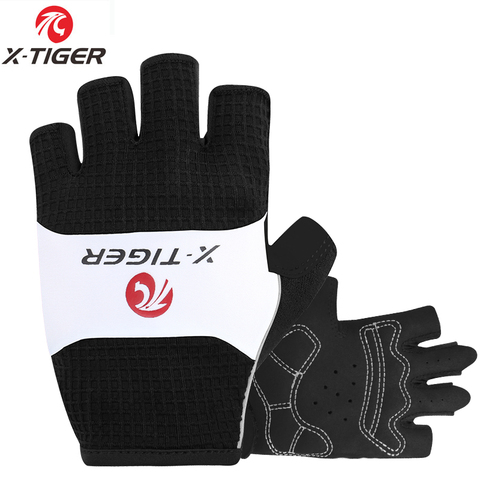 Gants antidérapants pour hommes et femmes, anti-transpirants, à enfourcher à enfourcher à enfourcher, anti-chocs, équipement de sport pour faire du vélo, X-TIGER ► Photo 1/6