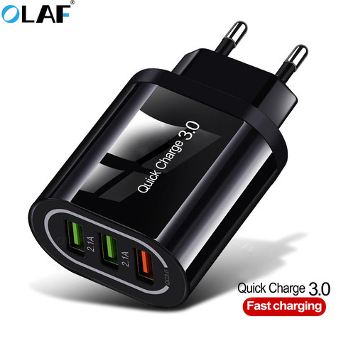 Chargeur USB 5V 3a rapide Quick Charge 3.0 QC 3.0, adaptateur 3 USB pour téléphone portable, compatible avec Apple iPhone Samsung Xiaomi ► Photo 1/6