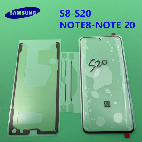 Écran tactile LCD de remplacement pour Samsung Galaxy S8 S9 S10 S20 NOTE 20 Ultra PLUS, verre externe avant ► Photo 1/4