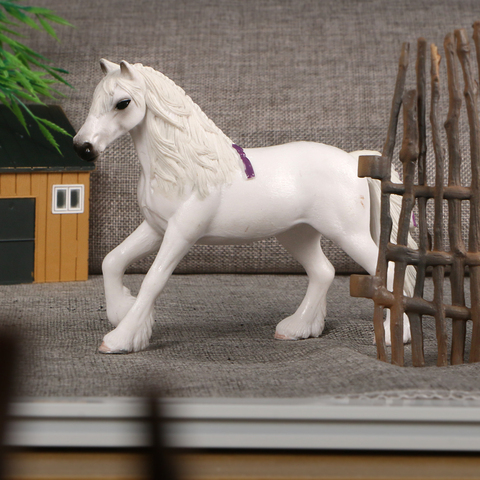 PVC simulé Animal cheval modèle solide émulation figurines d'apprentissage éducatifs enfants jouets pour les enfants ► Photo 1/6