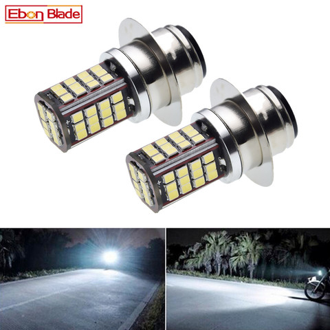 2 pièces moto ampoules de phares LED P36D 2835 56SMD moteur moto feux de croisement avant phare blanc 6000K 6V 12V 24V 30V ► Photo 1/6