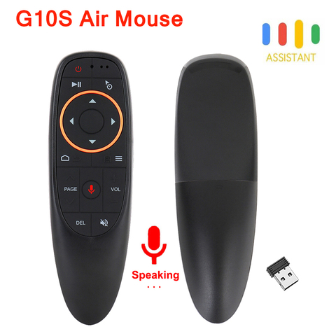 G10 – Smart Voice G10S PRO télécommande USB, 2.4GHz, sans fil, Gyroscope 6 axes, Microphone IR, pour PC, Android, tv Box ► Photo 1/6