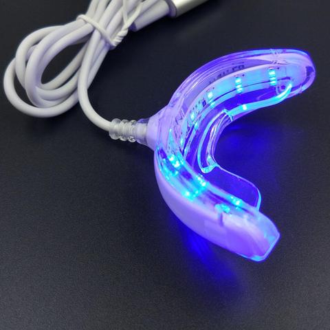 LED intelligente blanchiment des dents Portable USB LED de charge lumière bleue Instrument de blanchiment dentaire blanchiment des dents équipement de dispositif ► Photo 1/4