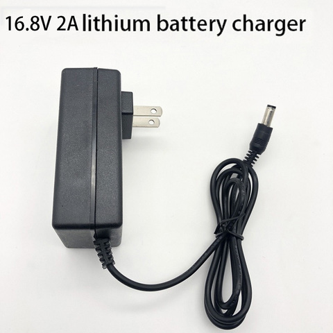 Chargeur de batterie au Lithium, protection contre les surcharges, adaptateur de charge, cc 21V/1a 8.4V/2a 16.8V/2a 2.1 V/2a, 5mm x mm 1m ► Photo 1/6