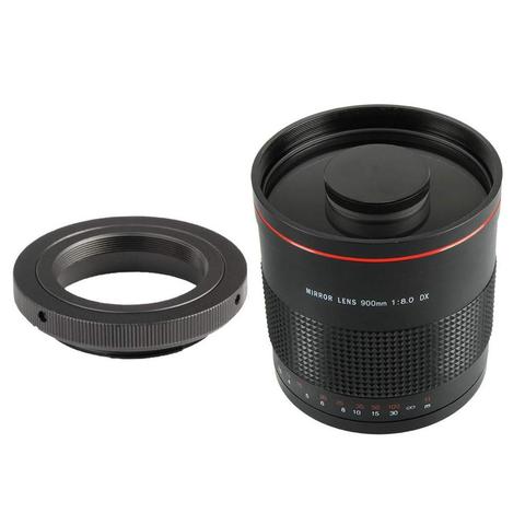 JINTU – caméra téléobjectif 900mm f/8.0 à mise au point manuelle, pour Canon 80D 90D Rebel T3i T4i T5 T5i T6 T7 T6i T6s T7i SL1 SL2 60D 70D ► Photo 1/6