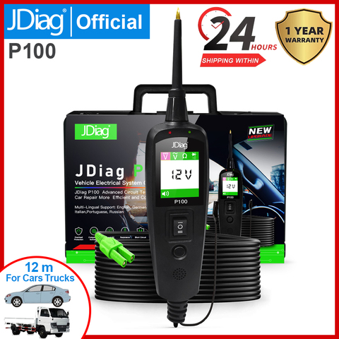 JDiag – testeur de Circuit électrique pour voitures, camions et motos, multi-langue, PowerPro P100 ► Photo 1/6