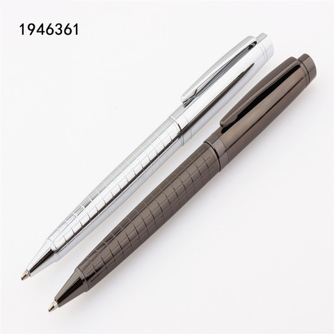 Stylo à bille de luxe 854 lignes grises platine, fournitures de papeterie scolaire, pour le bureau, nouveau ► Photo 1/6