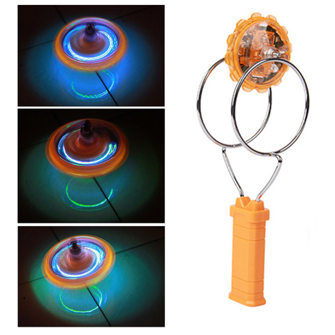 Enfants lumière LED magnétique gyroscope roue main Spinner magique filature jouet enfants cadeau ► Photo 1/6