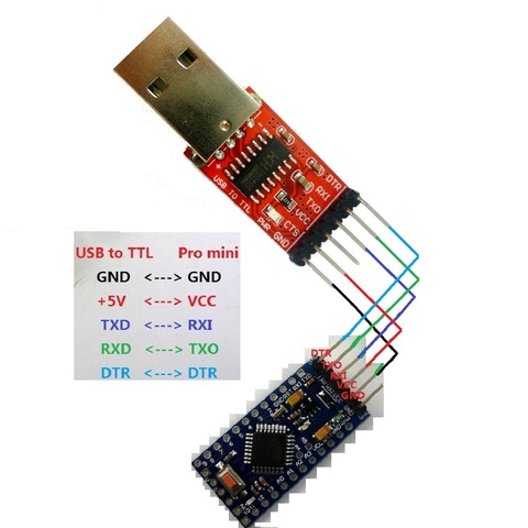 Adaptateur USB TB196 DTR Pro Mini, câble de téléchargement USB vers RS232 TTL ports de série CH340 remplacer FT232 CP2102 PL2303 UART ► Photo 1/5