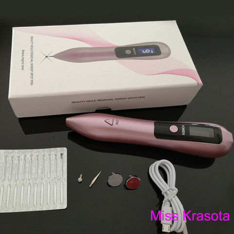 Stylo Plasma avec lumière LED, 9 vitesses, élimine les grains de beauté et les tâches brunes, pour le visage, les verrues, les taches de rousseur, outil de lifting des paupières ► Photo 1/6