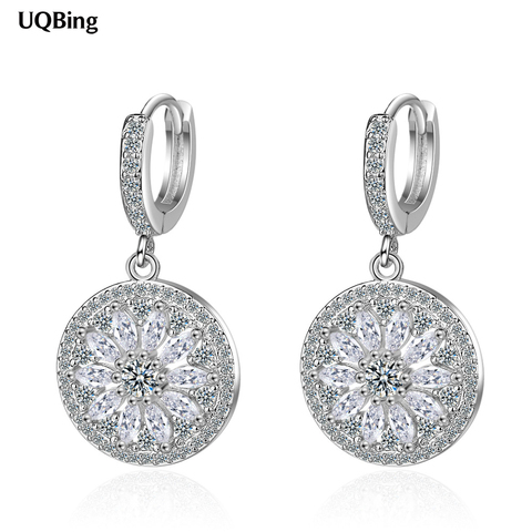 Boucles d'oreilles attrape-rêve en argent Sterling 925 pour femmes, bijoux à Clip en cristal Zircon, cadeaux d'anniversaire ► Photo 1/5