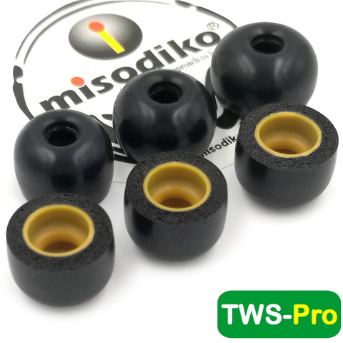 Embouts misodiko tws-pro en mousse à mémoire de forme pour l'air extérieur créatif, sans or/JBL, TUNE120 TWS/FIIL T1/Mifo O5, O7 ► Photo 1/6