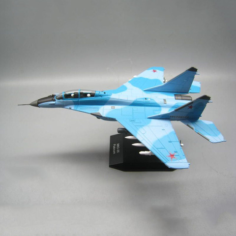 Avion de chasse russe Fulcrum MIG-35, modèles d'exposition de jouets pour enfants, collection d'exposition de cadeaux souvenirs à l'échelle 1/100 ► Photo 1/6