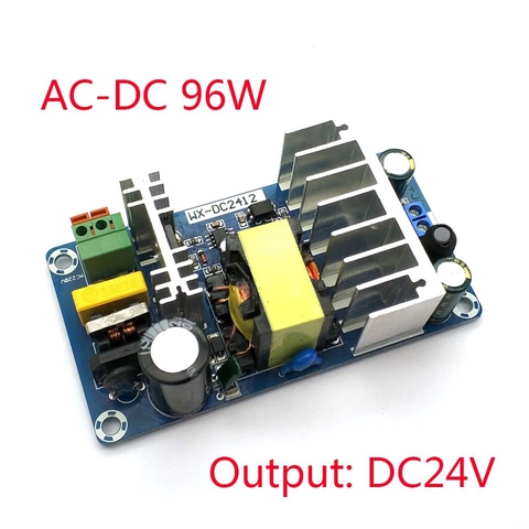 Pour Module d'alimentation cc 24V 4A 6A à ca 110v 220v Module d'alimentation à découpage AC-DC carte 96W ► Photo 1/4
