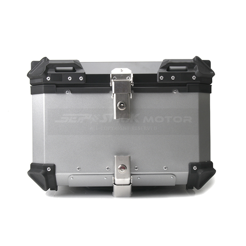 Coffre arrière de rangement en aluminium pour moto, 80l, 45l, 55l, 65l ► Photo 1/6