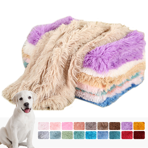 Couverture moelleuse pour animaux de compagnie, tapis de couchage en peluche, matelas, Extra doux et chaud, pour petits, moyens et grands chiens et chats ► Photo 1/6