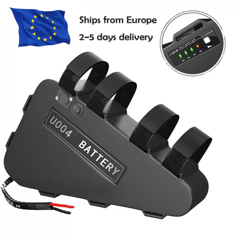 Europe livraison e-bike batterie 48V/52V 20Ah Triangle cadre Li-ion 13S8P 14S8P batterie de vélo électrique pour Bafang BBSHD ► Photo 1/6