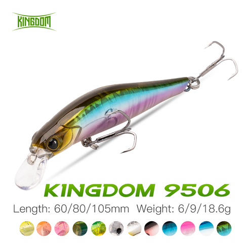 Royaume artiste Jerkbait artificiel dur méné leurre Wobblers naufrage nageur 60mm 80mm 105mm Isca artificiel truite leurre ► Photo 1/6