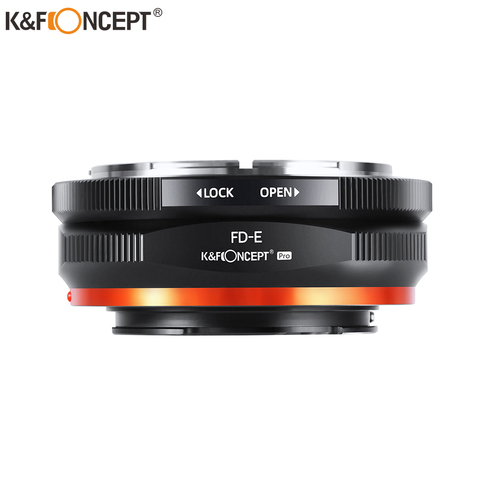 K & F Concept FD objectif vers Nex Pro E adaptateur de montage pour objectif Canon FD vers pour Sony E NEX Pro adaptateur de caméra avec vernis mat ► Photo 1/6