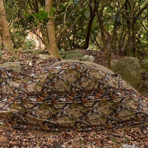 MENFLY arbre Bionic Camouflage filet maille cour ombre couverte clôture oiseau observation coton matériel Camping couverture réaliste ► Photo 1/6