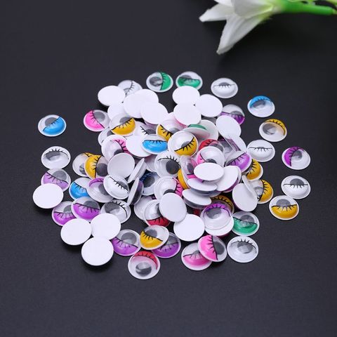 100 pièces couleur mixte auto-adhésif yeux avec cils pour poupée ours en peluche jouet bricolage artisanat 6mm/8mm/10mm/12mm/18mm/20mm ► Photo 1/6