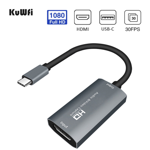 HD-MI à USB-C Carte de Capture Vidéo HD 1080P Type C à HD-MI Capture Vidéo Jeu Enregistrer En Direct Streaming Diffusion ► Photo 1/6