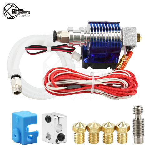 J-tête Hotend – imprimante 3D avec ventilateur de refroidissement unique, buse extrudeuse de Filament, buse de 1.75mm/3.0mm/0.2mm/0.3mm/0.4mm ► Photo 1/5