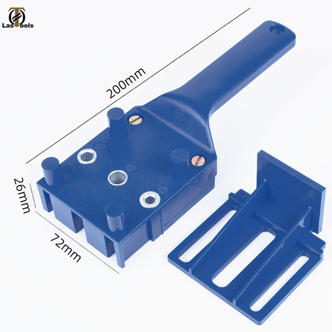 Outils de scie pour trous Guide de perçage manuel, le gabarit pour chevilles à bois s'adapte à 6 8 mèches de 10mm perçage du bois avec manchon en métal ► Photo 1/6