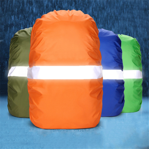 Sac à dos réfléchissant de couverture de pluie, couverture imperméable de sac de 20L 35L 45L 60L, étui anti-poussière d'escalade de randonnée de Camping en plein air pour le sac à dos ► Photo 1/6