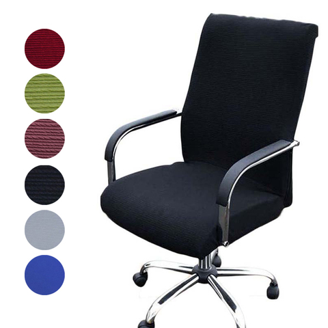 Élasticité Bureau Chaise D'ordinateur Couverture Bras Latéral Couverture Recouvre Chaise Stretch Ascenseur Tournant Chaise Couverture Sans Chaise ► Photo 1/6