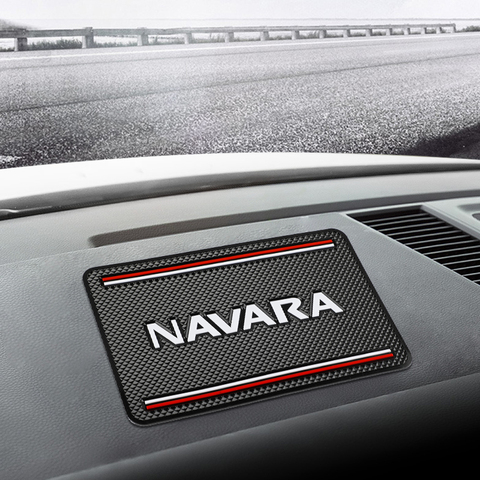 Tapis intérieur de voiture antidérapant en Silicone, tapis de rangement antidérapant pour Nissan Navara d40 d22 d23 np300 ► Photo 1/6