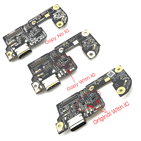 Pour ASUS Zenfone 4 ZE554KL connecteur de quai Micro USB chargeur Port de charge carte de câble flexible avec pièces de rechange de Microphone ► Photo 1/2