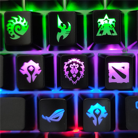 Capuchons de clavier de jeu mécanique, DIY, pour clavier de jeu, pour World of Warcraft, DOTA, Starcraft, en ABS ► Photo 1/6