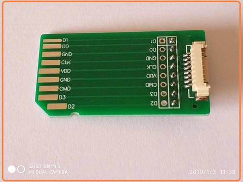 Sortie de port de carte SD PCB ► Photo 1/4