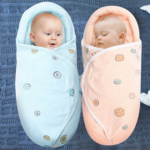 0-8M nouveau-né bébé coton couverture Swaddle mignon dessin animé enfant en bas âge hiver chaud sacs de couchage sac de sommeil petit bébé poussette Wrap ► Photo 1/6