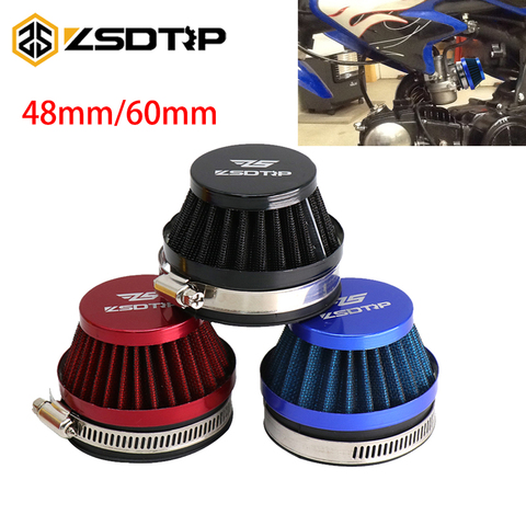 ZSDTRP 48mm 55mm 60mm filtre à Air en acier pour moteur 2 temps PWK 21/24/26/28/30mm PE28 PE30 PWK 33mm 35mm carburateur ATV UTV Quad ► Photo 1/6