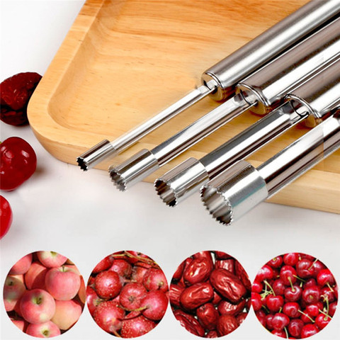 2022 Creative 1 pièces acier inoxydable torsion noyau de fruits dissolvant de graines aubépine Jujube poire pomme Corers semoir cuisine Gadgets outils ► Photo 1/6