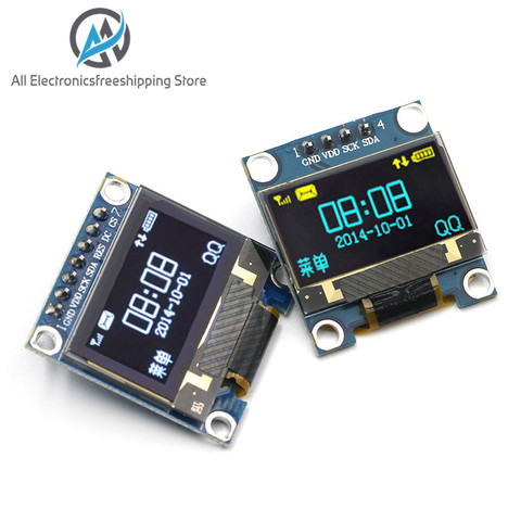 Écran série IIC 0.96 pouces LCD OLED jaune bleu pour Arduino, Module d'affichage 12864x64x64 I2C SSD1306, GND VCC SCL SDA, 0.96 pouces ► Photo 1/6