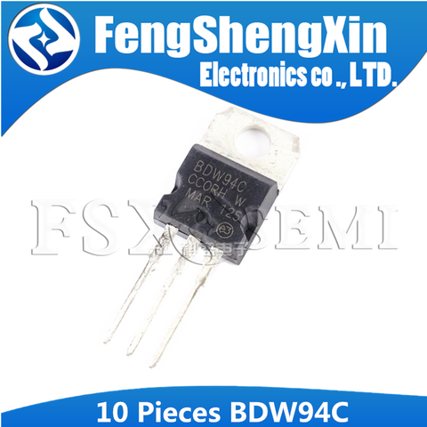 Transistor en silicium épitaxial PNP BDW94C TO-220 BDW94 TO220, 10 pièces ► Photo 1/1